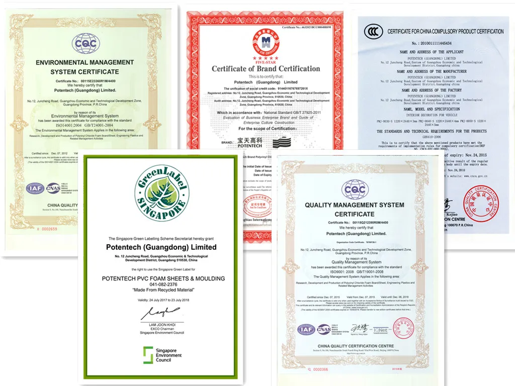 Certifications