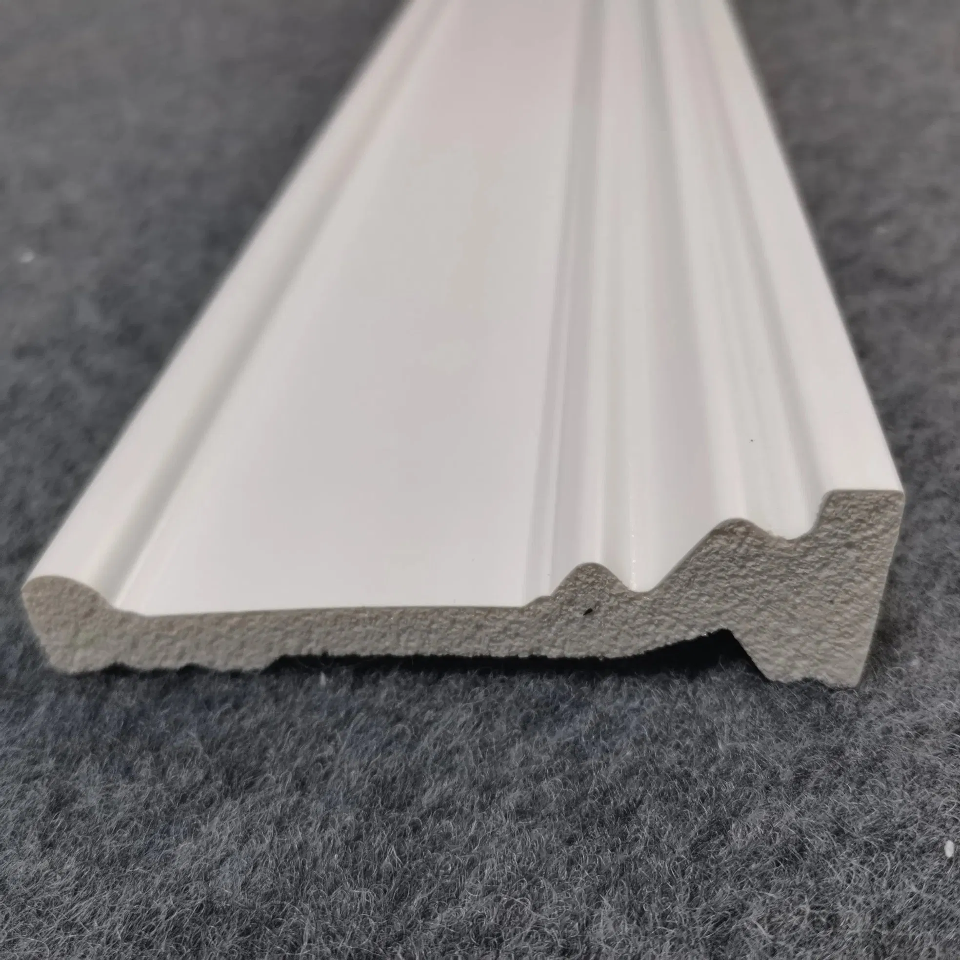 Interior Decor Hot Selling High Quality White Modern Board Plastic Skirting/Skirting Baseboard PS Skirting