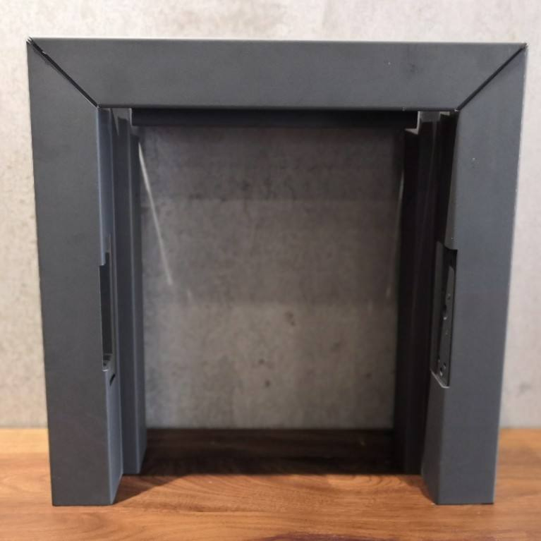Grey Hollow Metal Frame for Fire Rated Wood Door in The Hotel