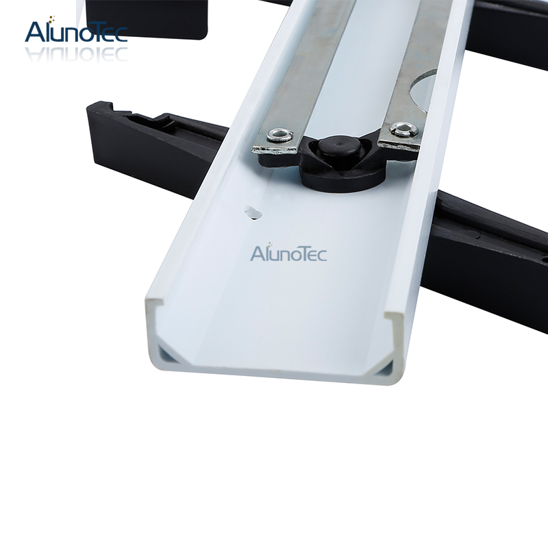 Aluno Heat Dissipation Ventilation Dust Prevention Exterior PVC Plantation Shutters Louver Window Blinds Frame