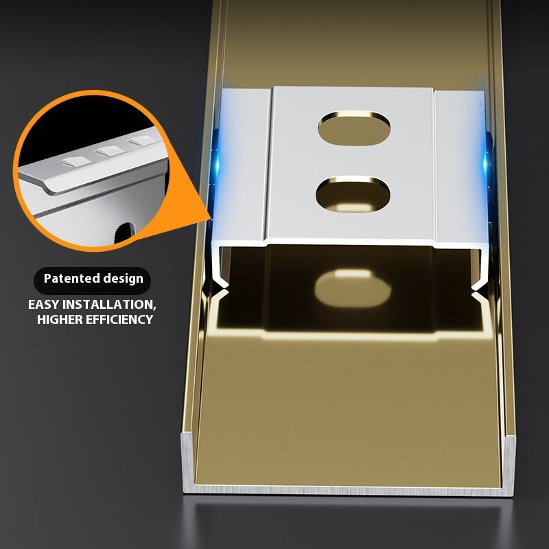 Modern Design 304 Stainless Steel Baseboard Polished Metal for Hotel and Apartment Floor Usage Free201/316manufacturer