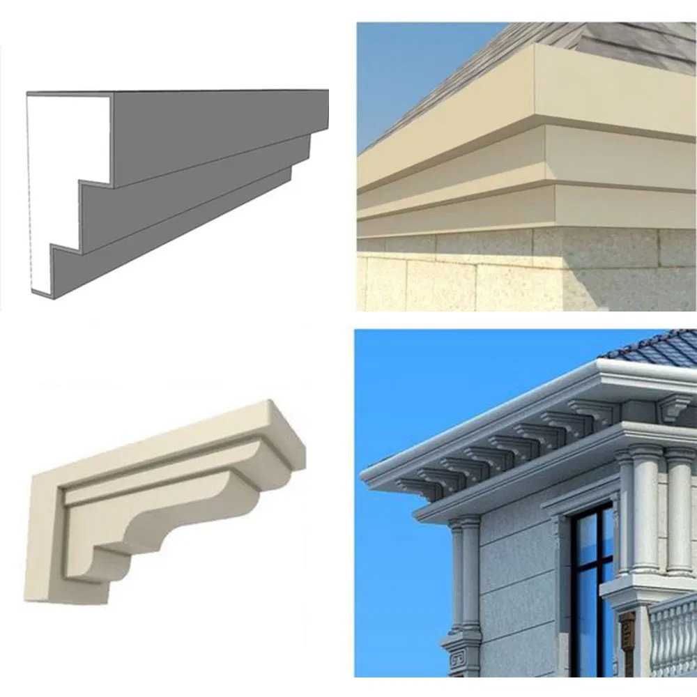 Custom Expanded Polystyrene Decoration Line Wall Frame Crown Cornice EPS Decorative Moulding