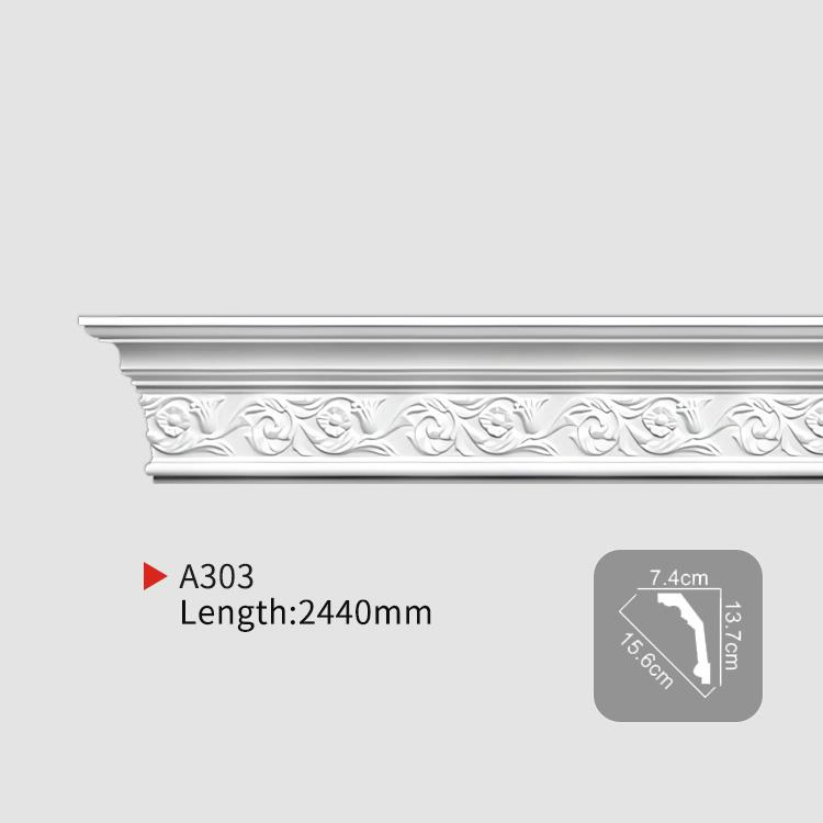 China Hot Sale Polyurethane Decorative Cornice Moulding for House