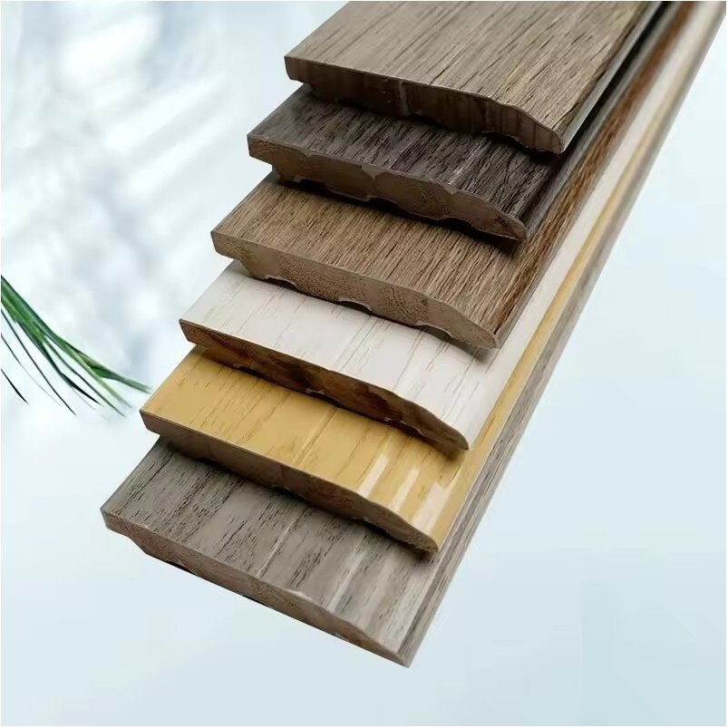 Modern White Primed Waterproof Wooden Baseboard Factory Price