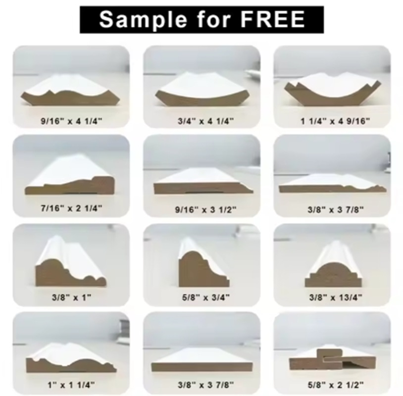 Indoor Wall &amp; Floor Joints Decoration Pine Primed Moulding Decoration Material Building Material Wall Decor Building Material Accessories Interior Decoration