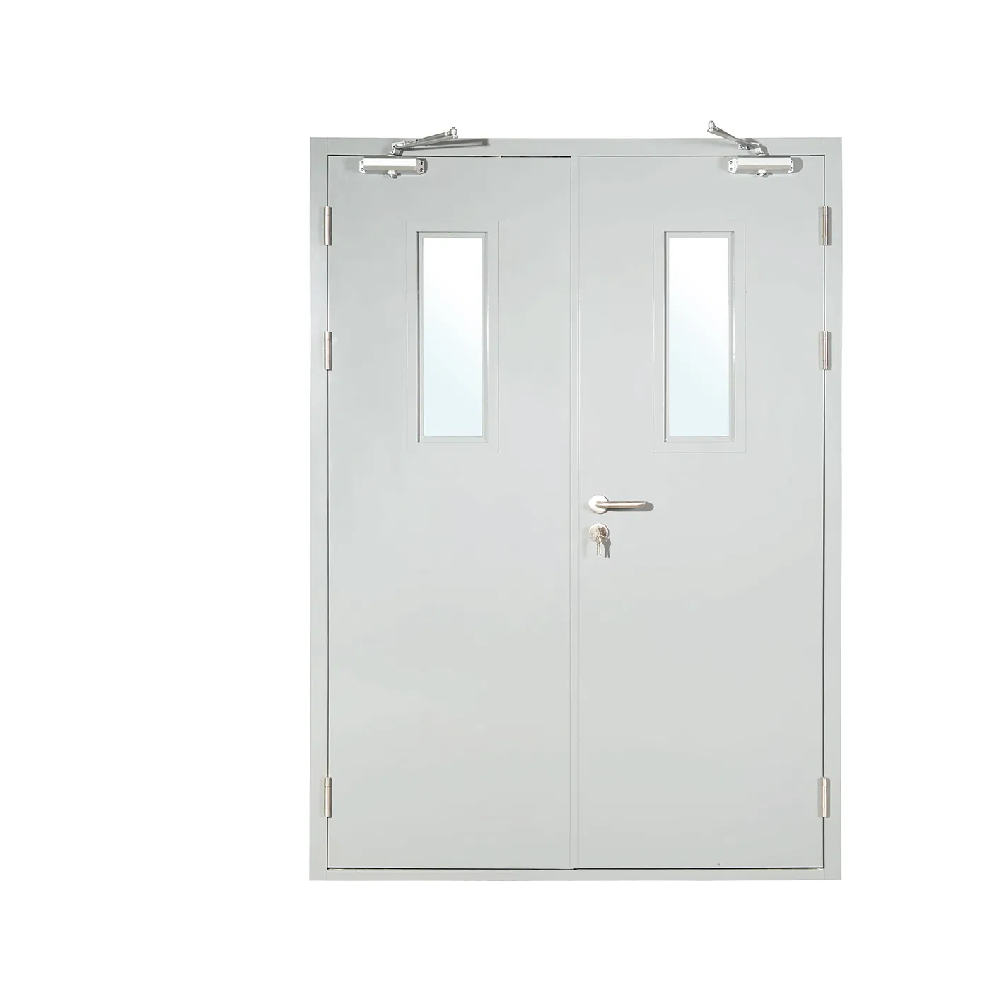 Elegant Fire Door with Steel Frame for Hotels and Apartments Wooden Customize Steel Wooden Fire Rated Door Interior