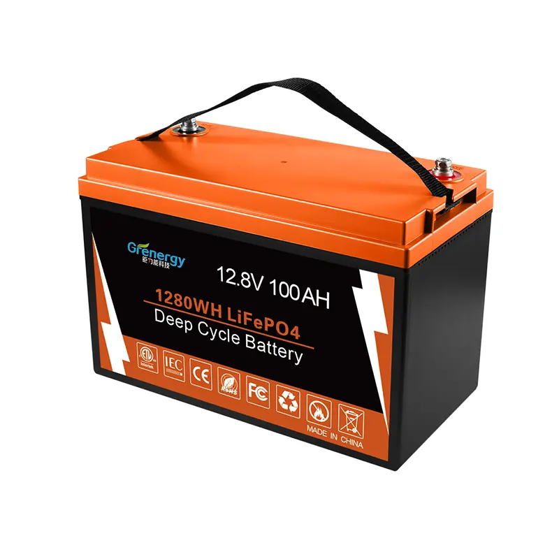 Buy 12.8V 100Ah LiFePO₄ RV Battery for House Power Manufacturer, Exporter