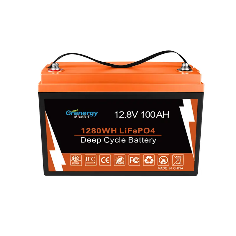 Buy 12.8V 100Ah LiFePO₄ RV Battery for House Power Manufacturer, Exporter