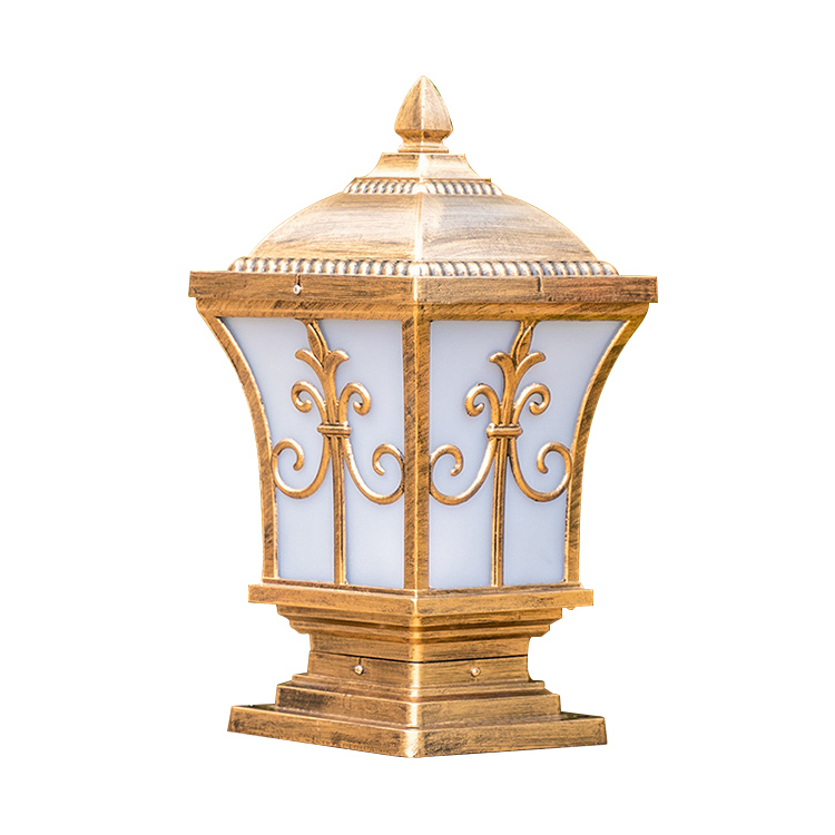 Vintage Style Solar Post Cap Light Die-cast Aluminum Outdoor Garden Pillar Lamp IP65 Waterproof Decorative Fence Top Light
