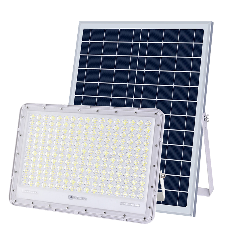 IP65 Waterproof SMD Aluminum LED Solar Flood Light with Remote Control Radar Sensor for Outdoor Garden Lighting