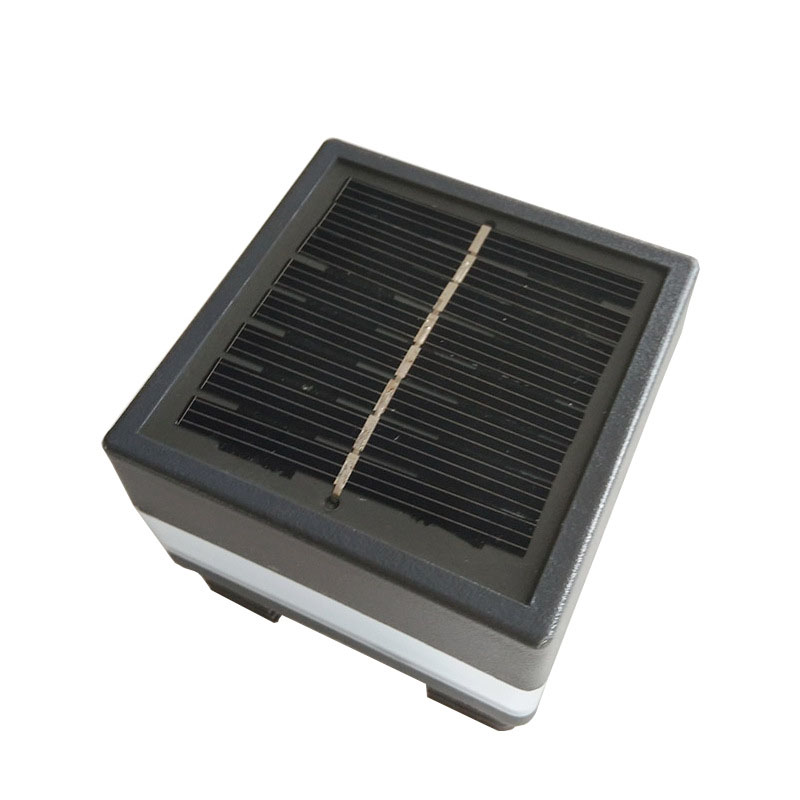 Energy Saving LED Garden Lamp 1W 94lm Waterproof IP65 Plastic Fence Solar Post Cap Light for Outdoor Yard 68mm X 68mm Square