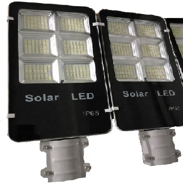 100W Split Body Solar LED Street Light Motion Sensor IP65 Integrated Design Garden Road DC Power Supply Outdoor Use LiFePO4