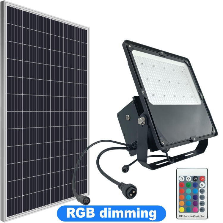 600W-1300W LED RGB Solar Floodlight