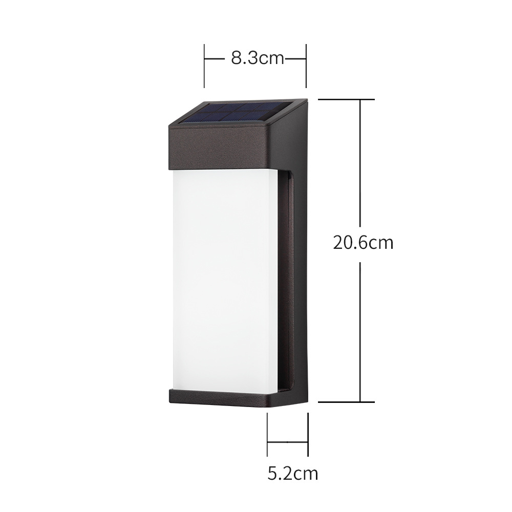 Best Seller Factory Price LED Outdoor Wireless Wall Mounted Solar Powered Garden Post Wall Lamp Solar Fence Lights
