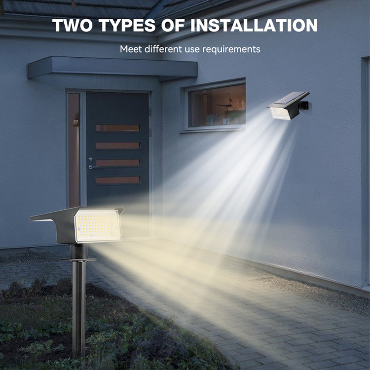 OEM/ODM Hot Selling Waterproof 1watt Outdoor Ground Mounted Outdoor Garden LED Solar Spike Lights With Solar Panel