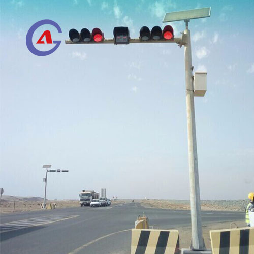 Outdoor LED Traffic Light Led Solar Battery Powered Wireless Traffic Light Control System