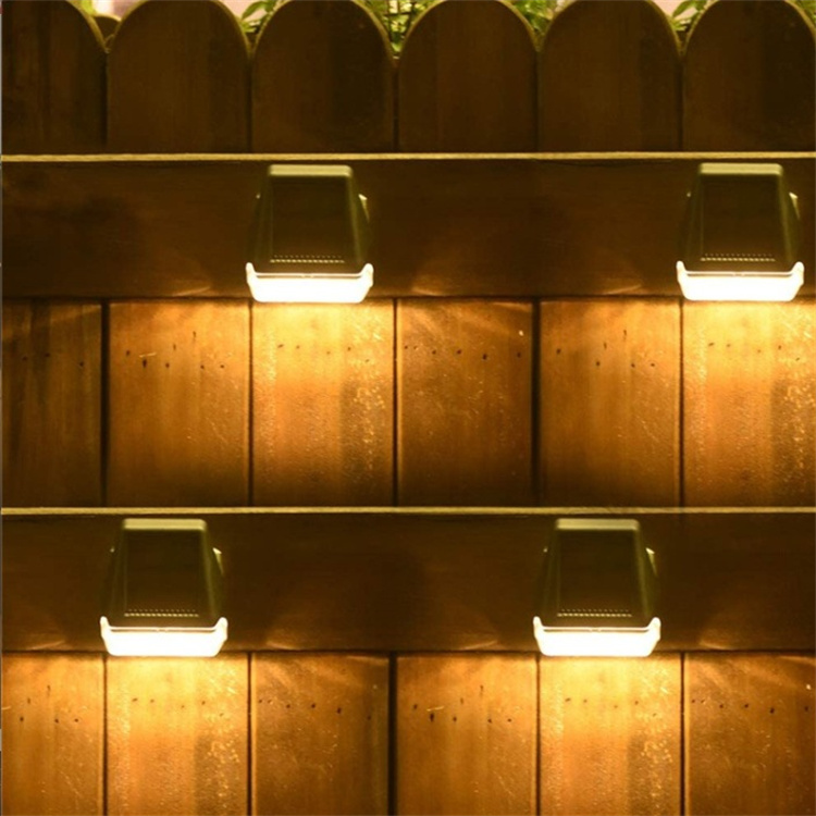 Solar Post Cap Light Outdoor 3.5x3.5 4x4 Inch Longjie Classic Square Deck Cap Led Lamp Wooden Posts