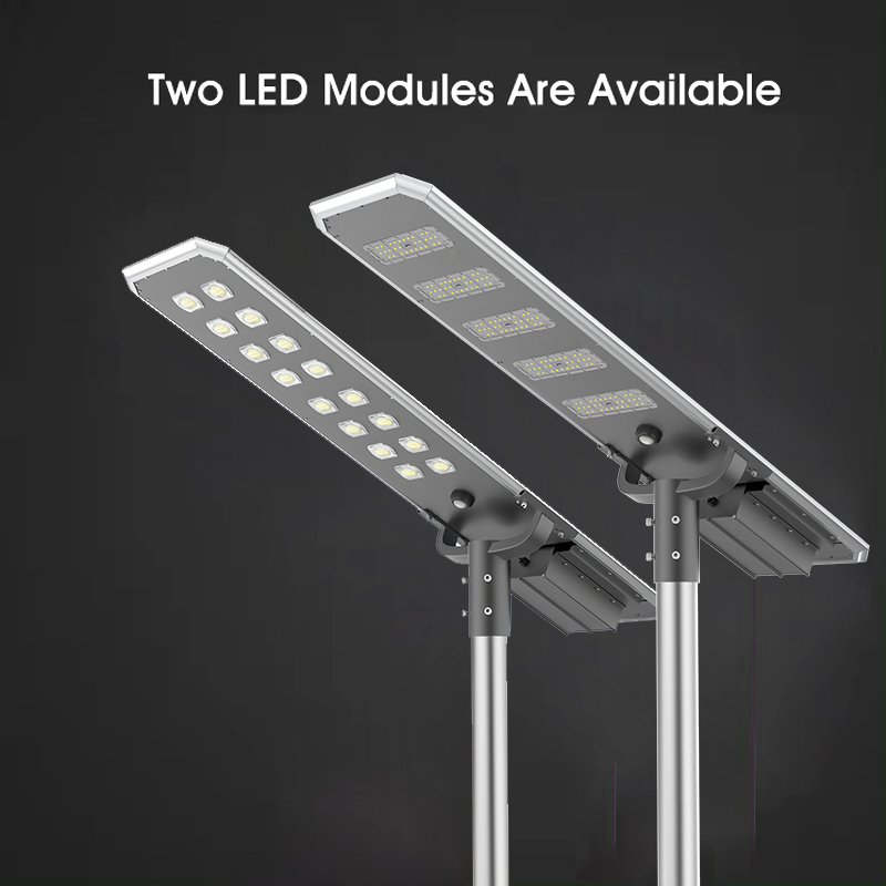 LECUSO Economic High Brightness 60W 100w 120w 150w IP65 Waterproof 6000K 3-Year Warranty All In One LED Solar Street Light
