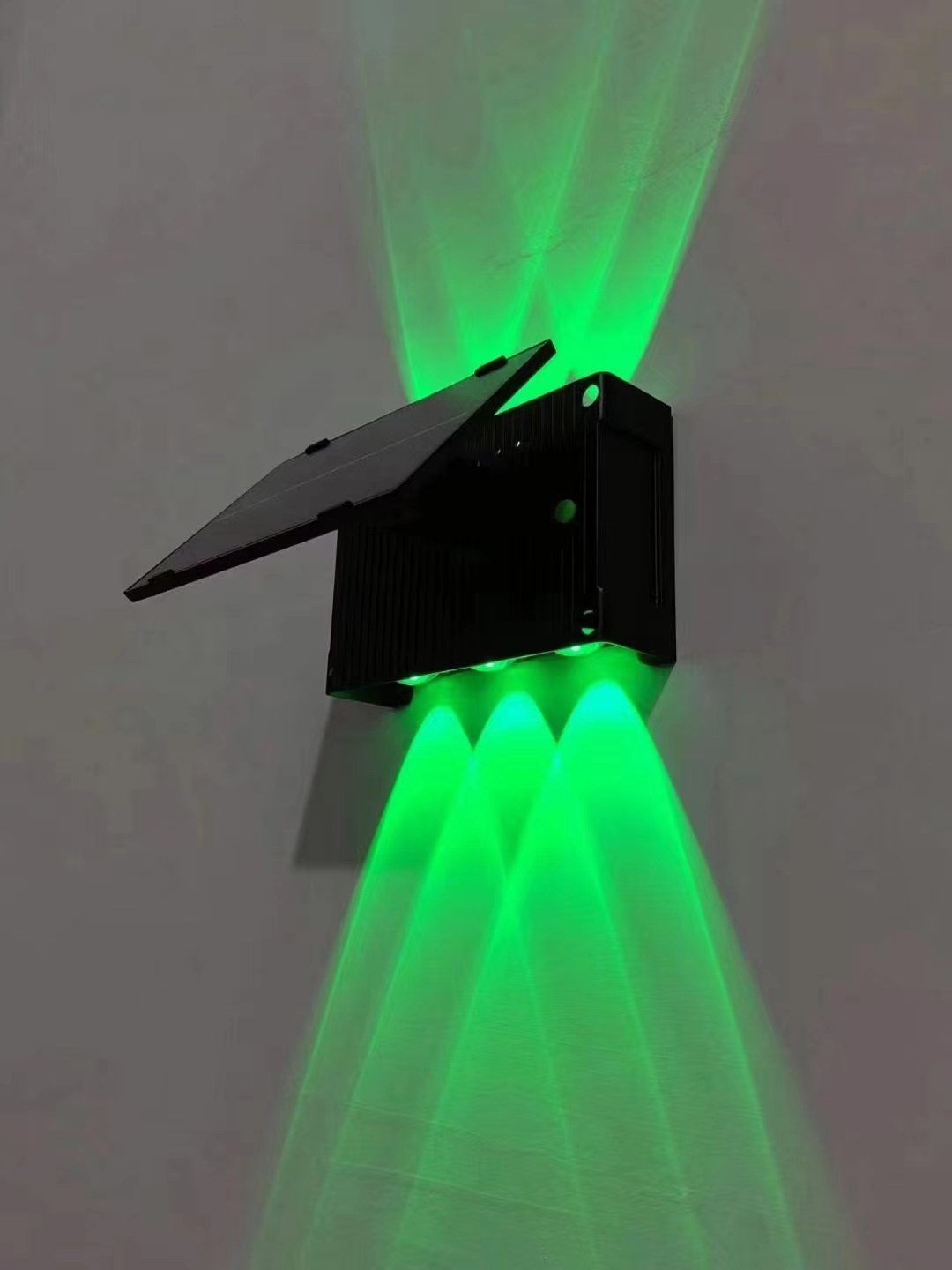 LED Solar Landscape Wall Light with Up-and-Down Illumination Available in Multiple Colors