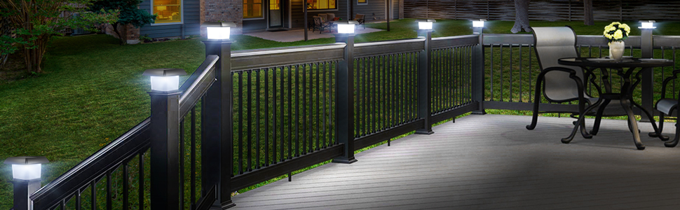 Solar Post Light Detailed Style 3