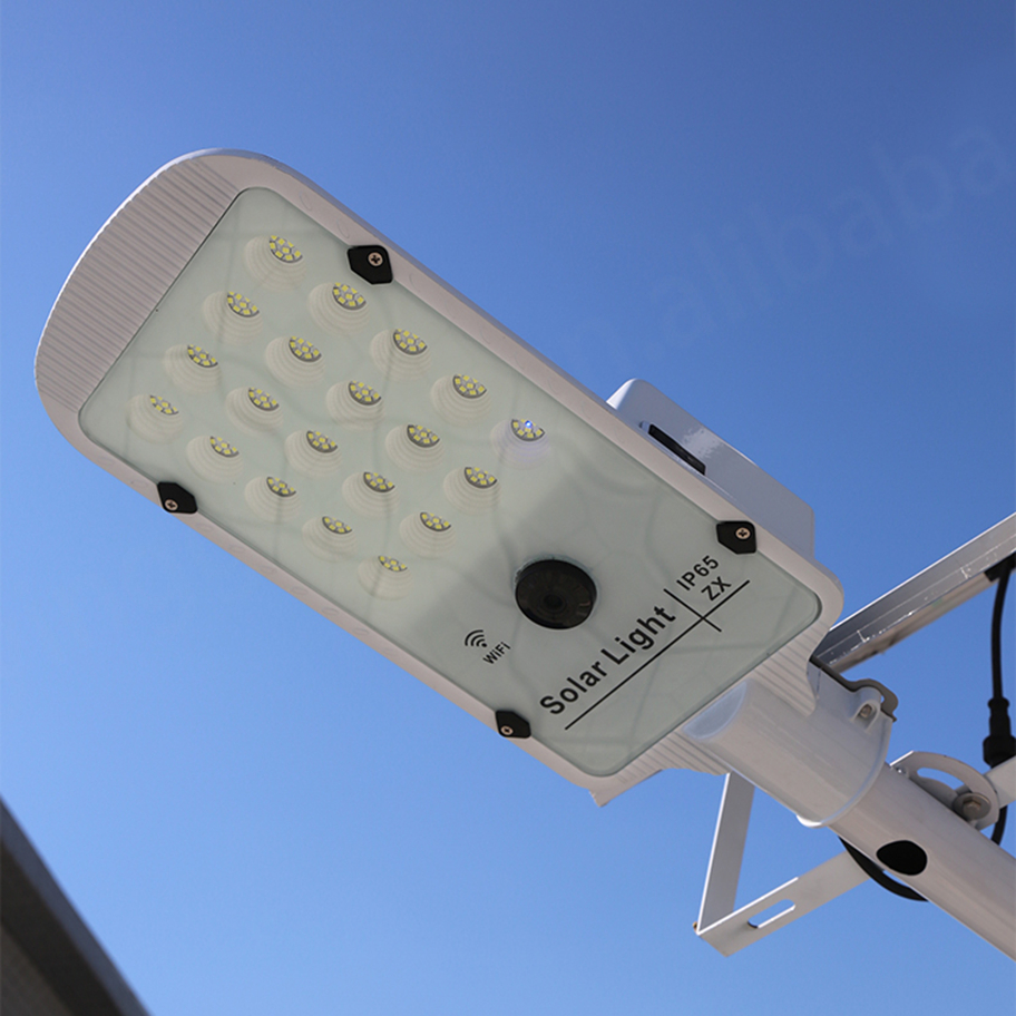 New Design Smart Streetlight with Camera Waterproof IP65 Outdoor 100w Split Solar Street Light