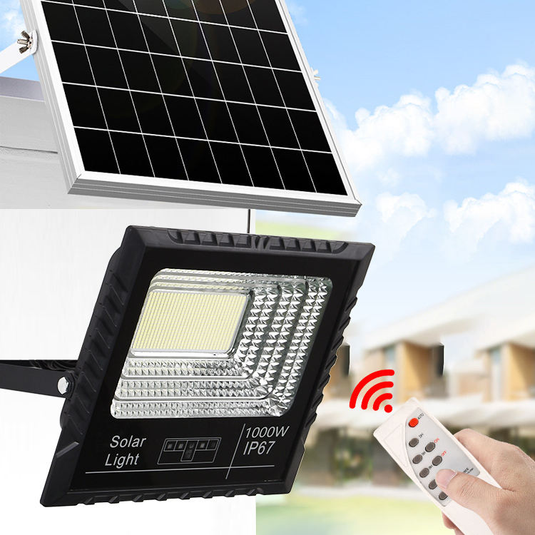 Unlimited Dimming Waterproof Ip67 50w 100w 200w 500w 800w 1000w Outdoor Remote Led Solar Flood Light