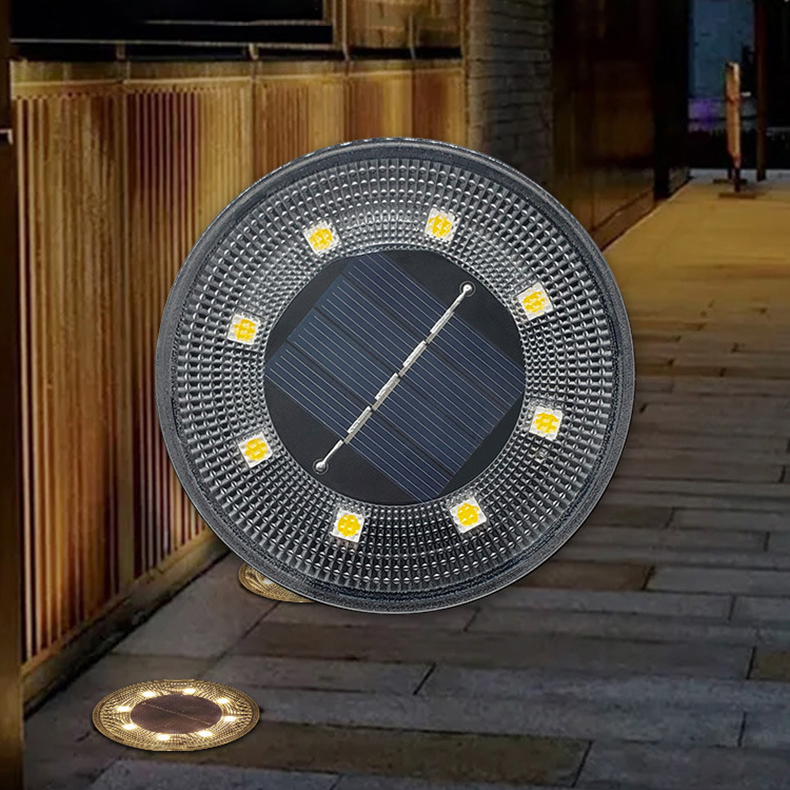 Solar Ground Lights,Solar Lights Outdoor Waterproof, Solar Garden Lights Landscape Lighting for Patio Pathway Yard Deck Driveway