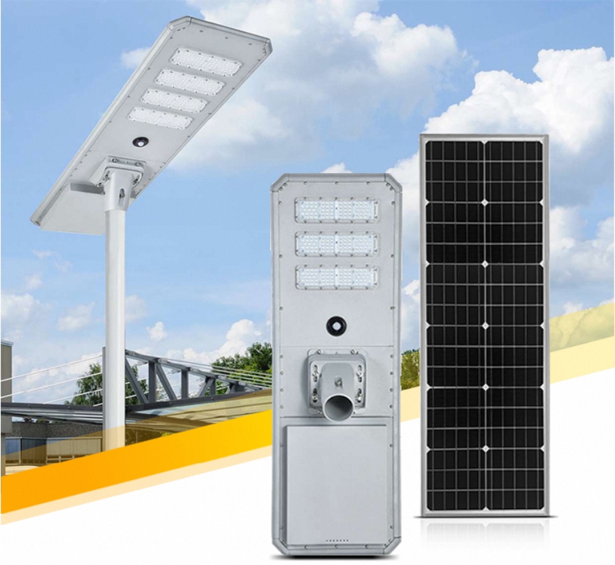 Customize All in One/Split Streetlight 60W 80W 100W 120W 150W 200W 300W 8M Steel Pole Light Sale Outdoor Led Solar Street Light