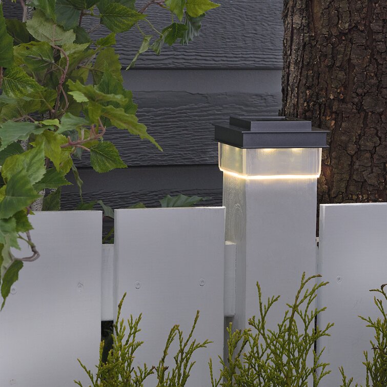 6-8 LED Solar Powered Post Cap Light Landscape Lighting Lamp Waterproof Outdoor Fence Post Caps Solar Garden Led Lights