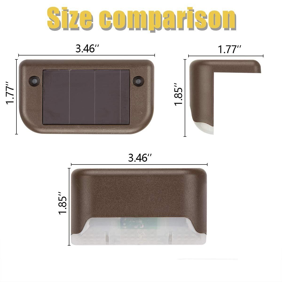 Waterproof Solar Powered Fence Lights Outdoor Deck Light Led Step Lights Stair Solar Garden Lamp