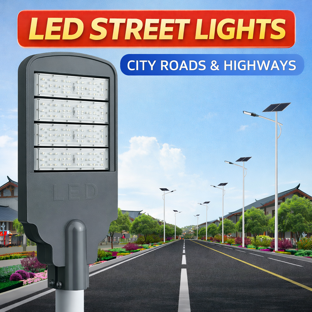 Commercial Split Solar Street Light with Battery DC for Road Highway Parking Lot IP66 Outdoor LED Lamp 2-Year Warranty