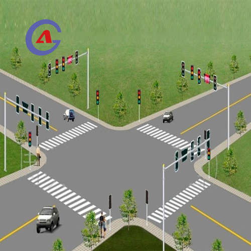 Outdoor LED Traffic Light Led Solar Battery Powered Wireless Traffic Light Control System
