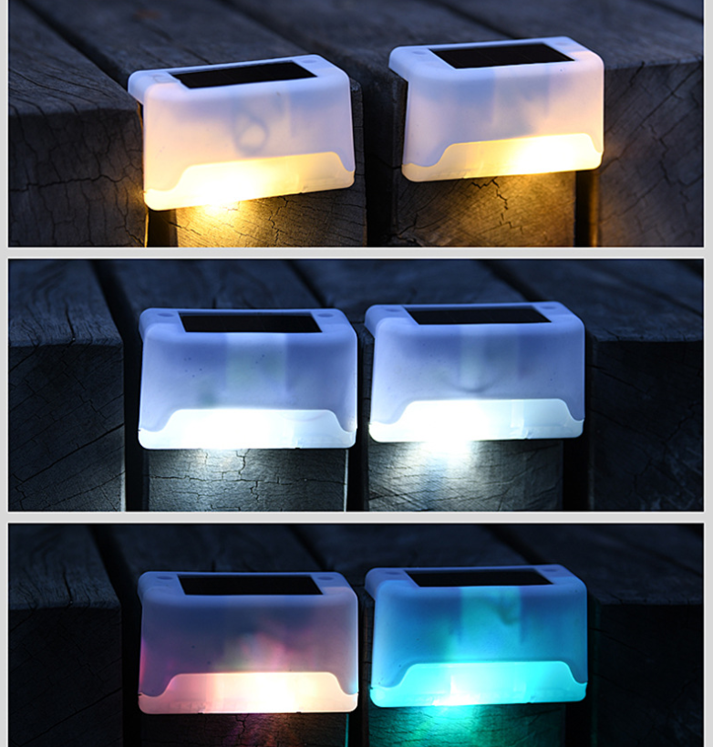 Newish Outdoor Landscape Pathway Solar LED Ground Garden Lights Waterproof Plastic Patio Solar Panel Battery ROHS Certified