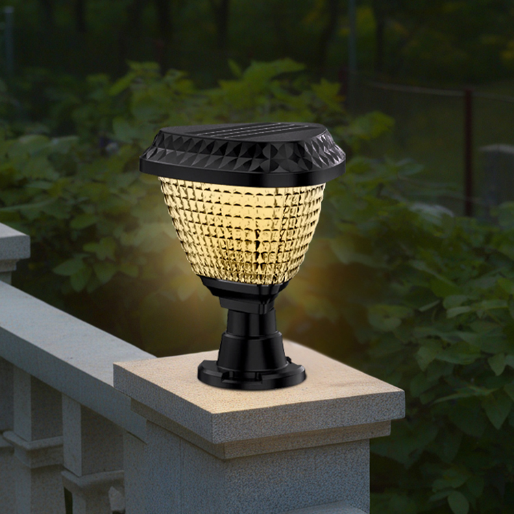 Wholesale High Brightness IP65 Remote Control LED Pillar Light Solar Powered Waterproof Garden Lawn Yard Outdoor Lighting