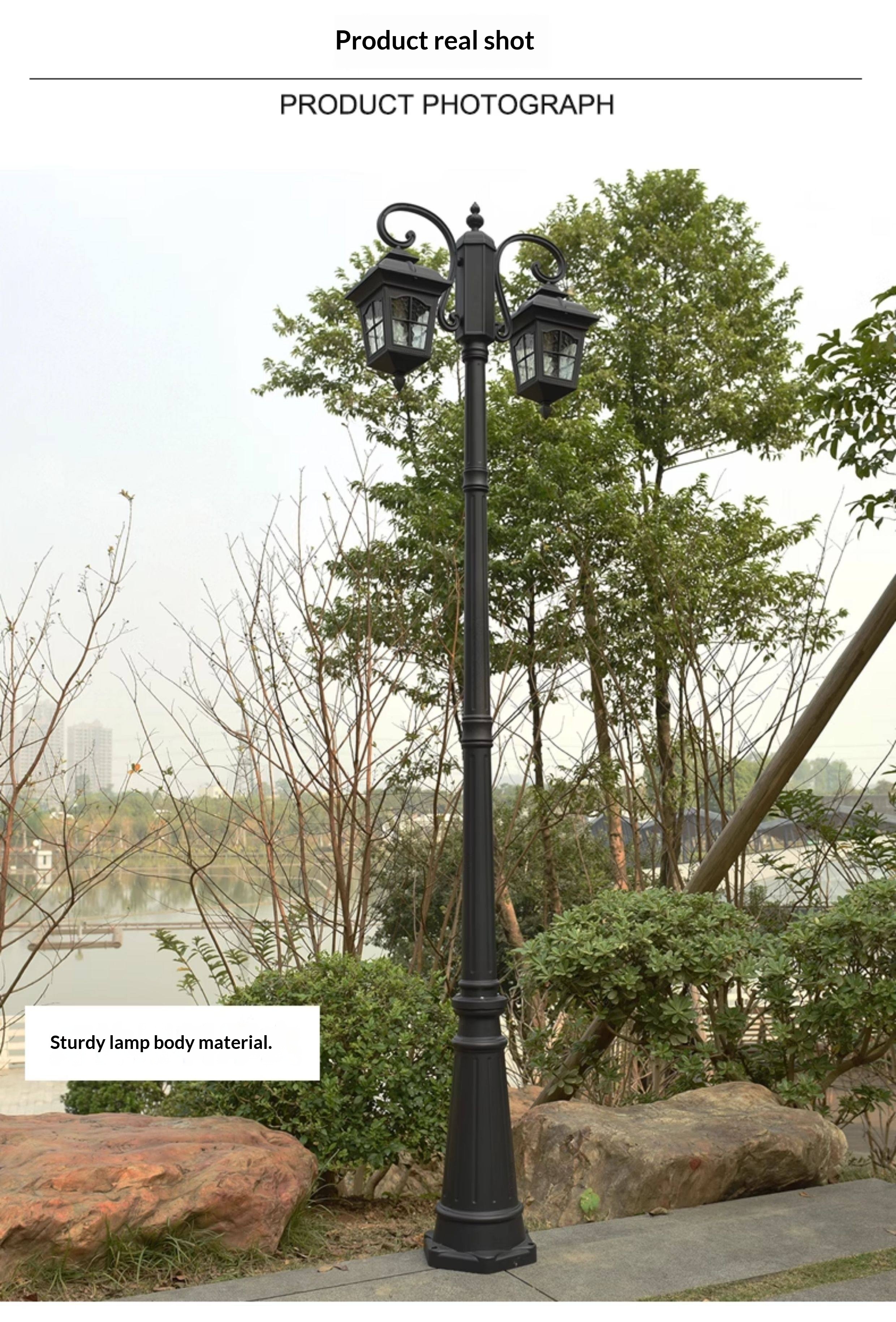 European Outdoor Garden Lights Waterproof 3-Meter LED Solar Garden Lights for Gardens Villas Roadscapes and Landscape Lighting