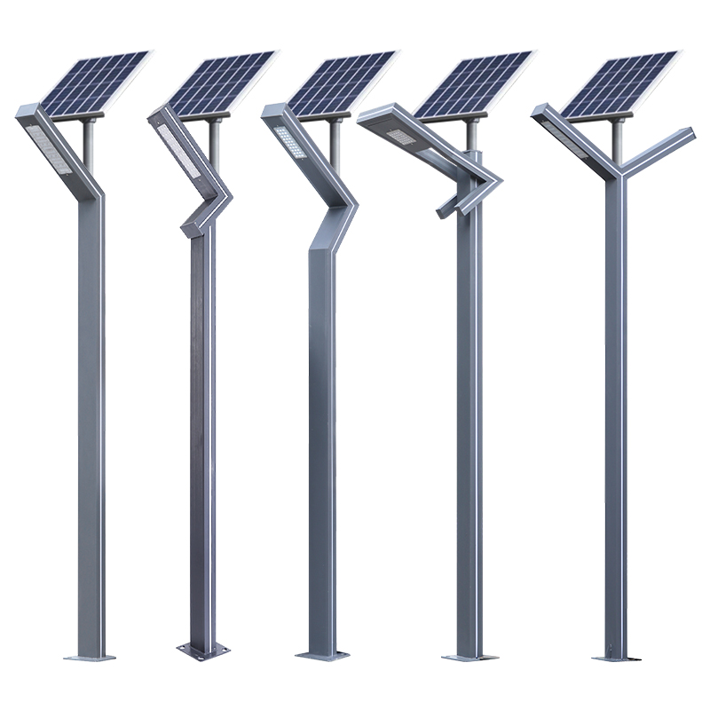 Solar IP65 Rated Road Garden Lights Outdoor Aluminum Profile Landscape Lights with 7-meter Shaped Design High Luminous Flux