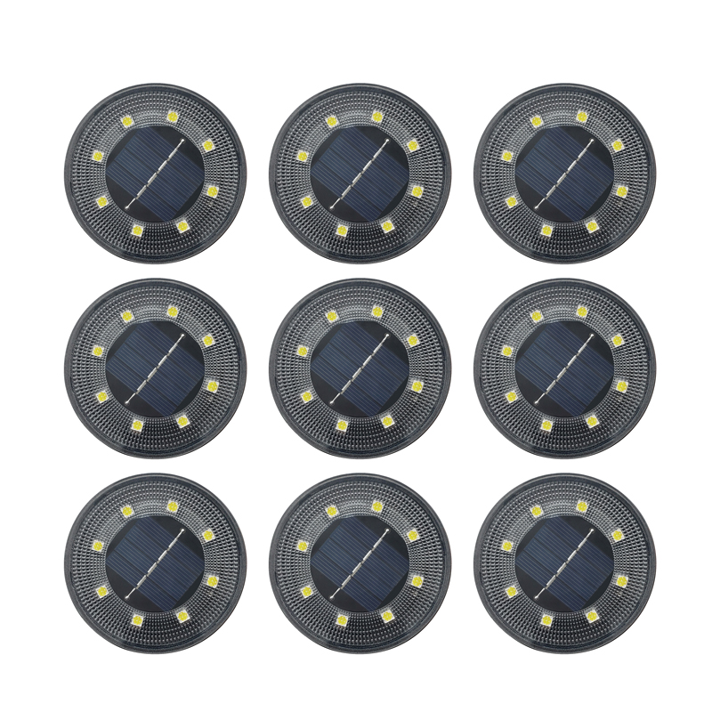 Solar Ground Lights,Solar Lights Outdoor Waterproof, Solar Garden Lights Landscape Lighting for Patio Pathway Yard Deck Driveway