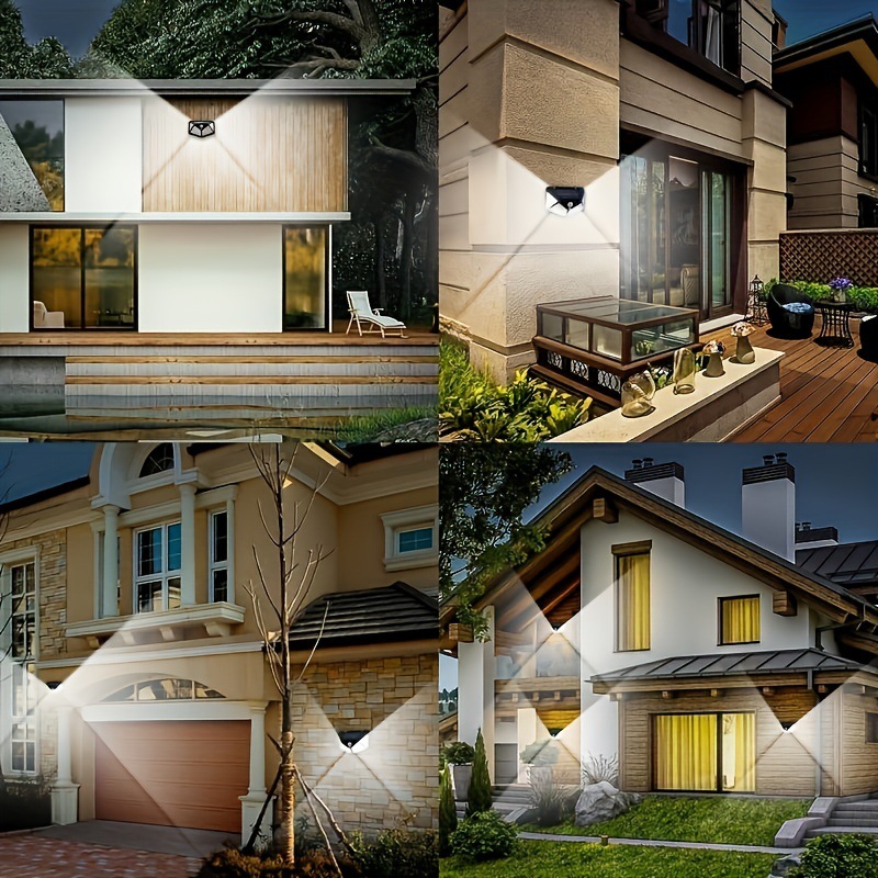 Factory Directly IP44 100led Solar Sensor Wall Led Light, Solar Outdoor Motion Sensor Led Light For Garden