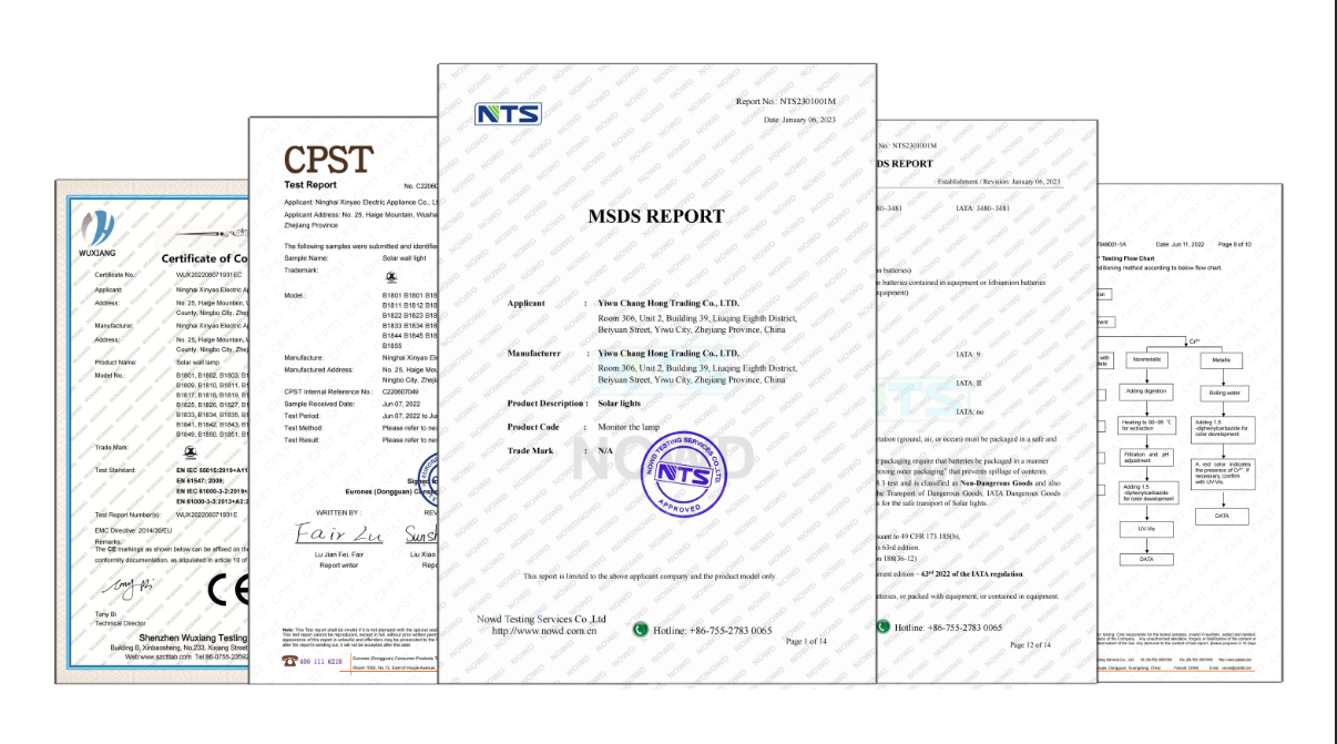 Certifications