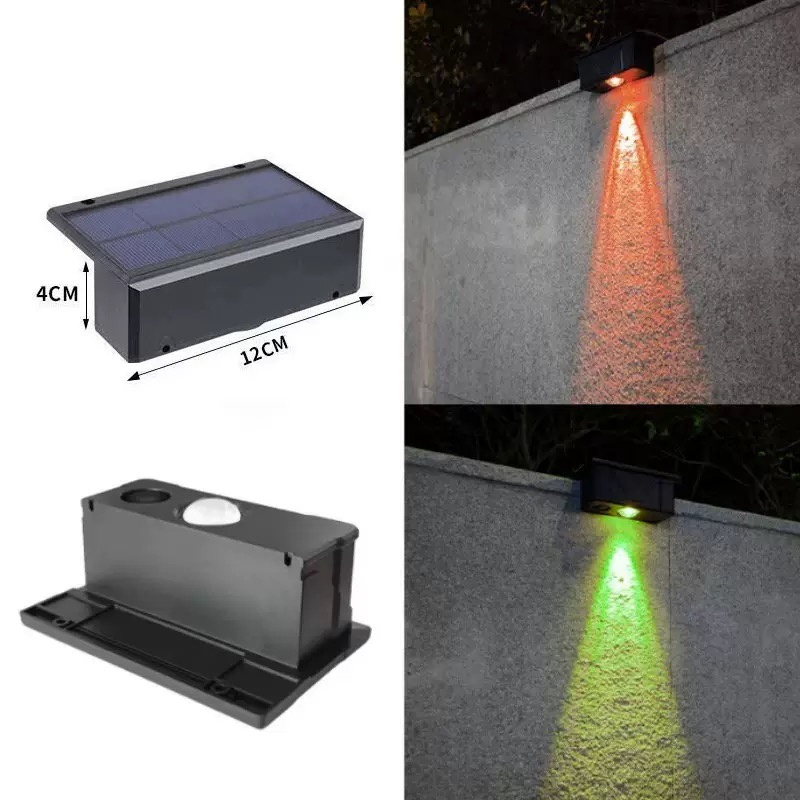Outdoor Decorative Modern Garden Wall Lamp Solar Spot Light LED Wall Lights RGB Solar Garden Lights