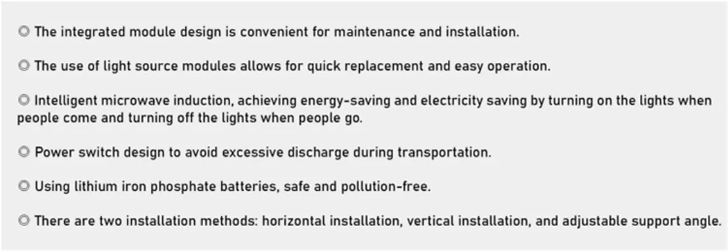 Solar Street Light Overview End