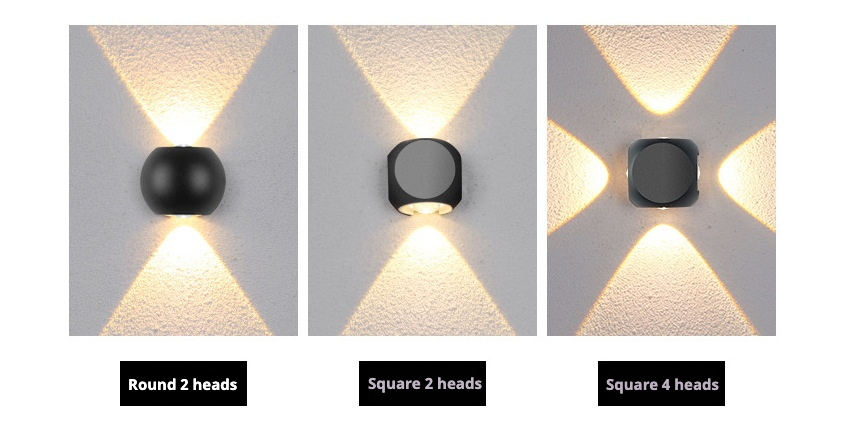 Modern Outdoor &amp; Indoor LED Wall Light IP65 Up And Down Waterproof Wall Lamp For Home Decor Mounted Garden