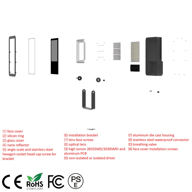 Outdoor Commercial Lighting IP66 Landscape 300 Watts LED Flood Lighting