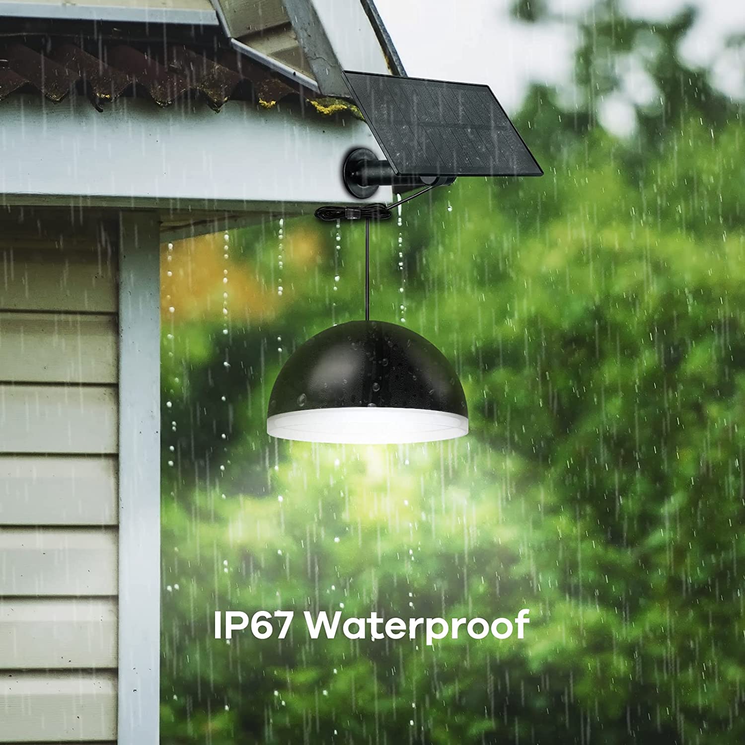 Solar Ceiling Lights For Home &amp; Garden Indoor/Outdoor IP67 Waterproof LED With Battery Included