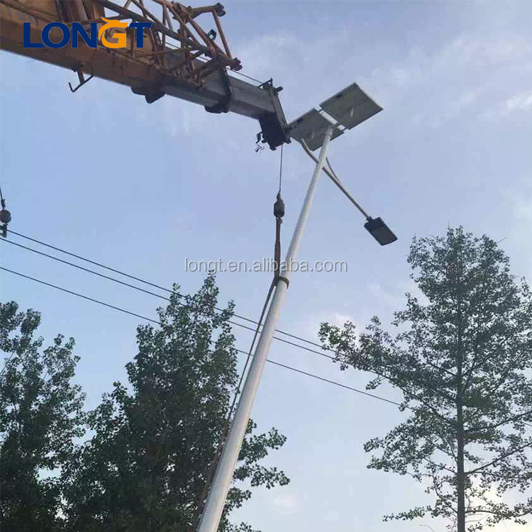 solar street light Led 80w,10m Single Arm light Pole street light solar Power Led