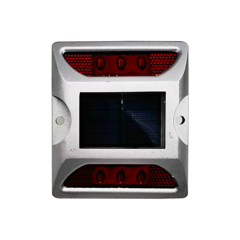 IP68 Waterproof Reflective Square Raised RGB LED Cat Eye Aluminum Solar Panel Lights Solar Panel Powered Garden Road Safety