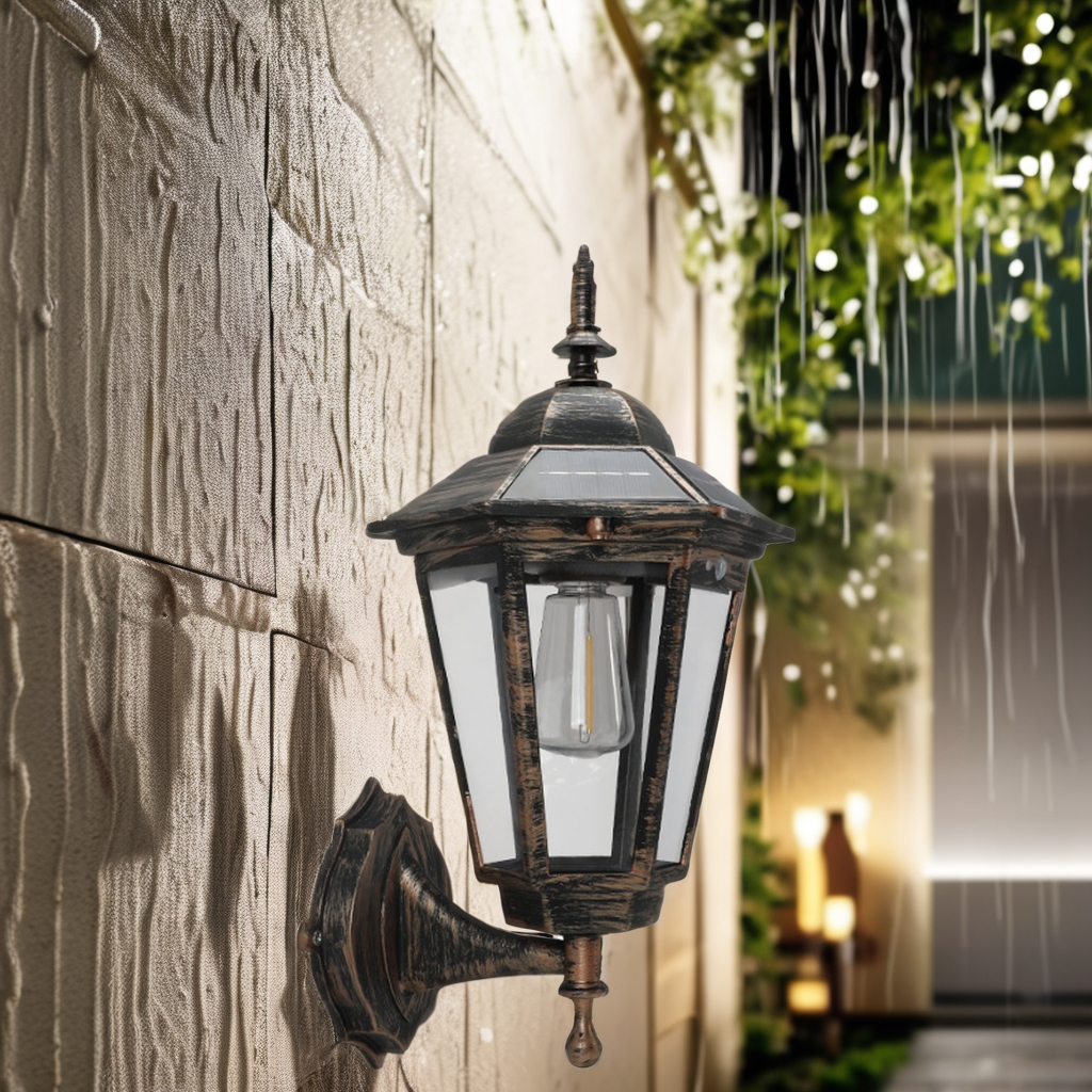 Automatic Induction Solar Wall Lights for Outdoor Garden &amp; Street Retro Road Lighting-Household Solar Lights