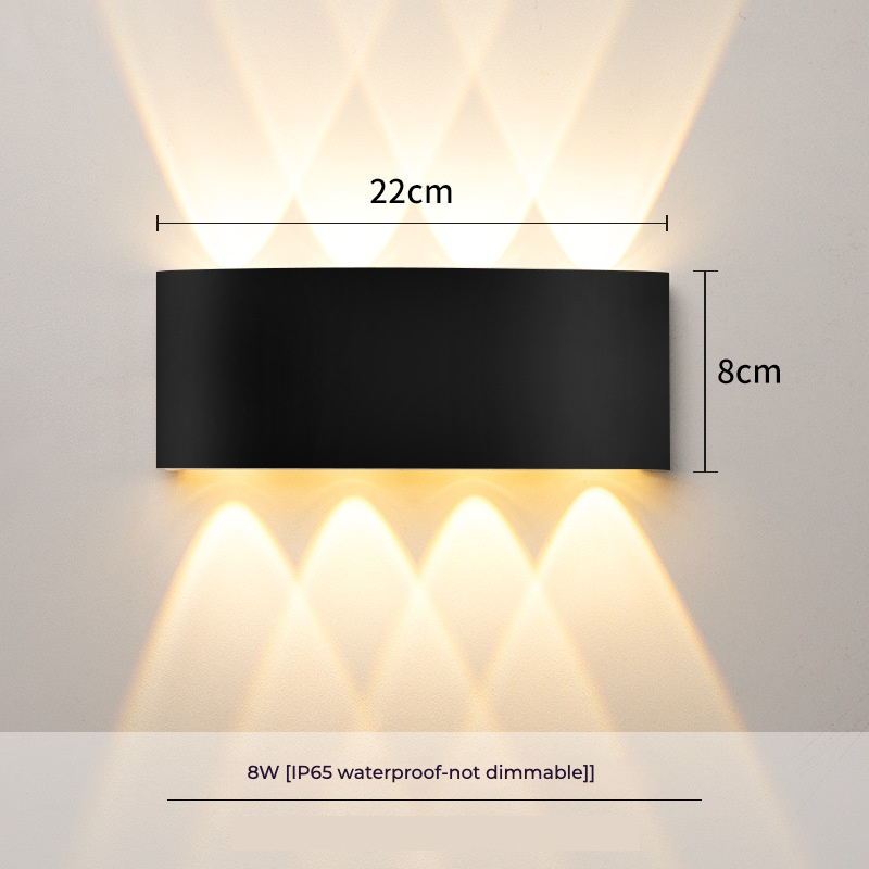 Modern Exterior Hot Sale 2W 4W 6W 8W 10W 12W Modern Style Up And Down Wall Lamp Waterproof Wall Lights
