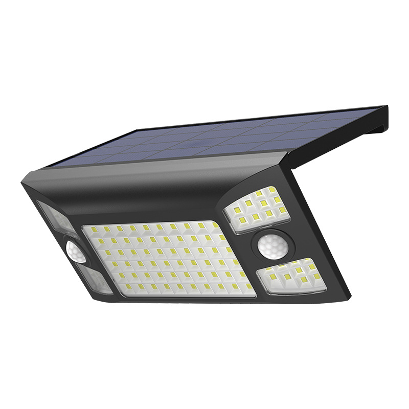 Solar Wall Lamps for Home &amp; Road Outdoor Lighting IP65 Waterproof LED Human Body Sensing