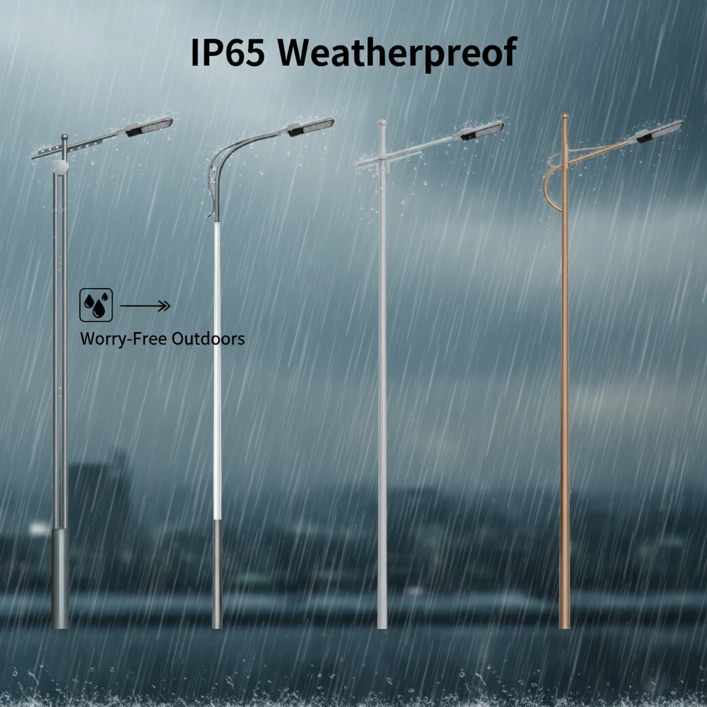 Commercial Split Solar Street Light with Battery DC for Road Highway Parking Lot IP66 Outdoor LED Lamp 2-Year Warranty